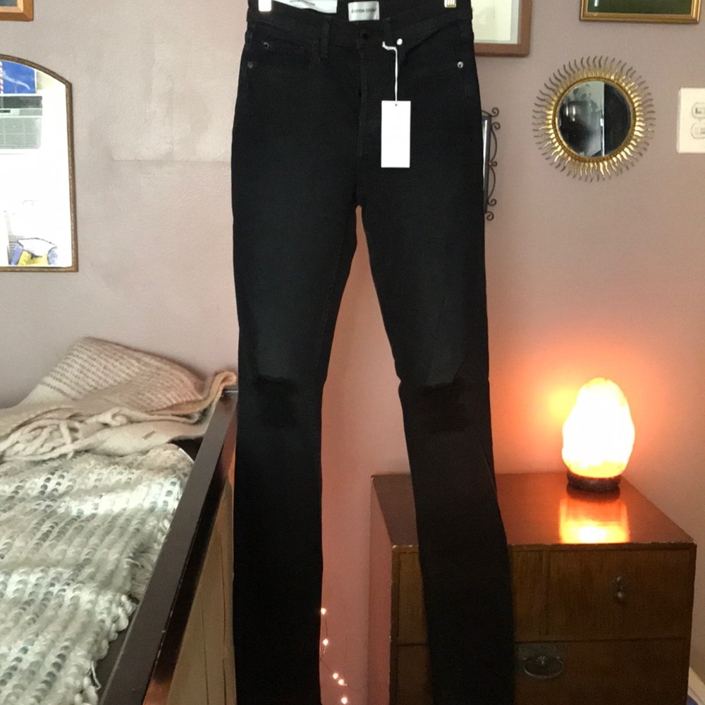 Cotton Citizen High Split Jeans